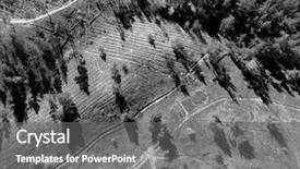  Presentation with infrared - Beautiful slides featuring filter drone aerial view ecology backdrop and a gray colored foreground