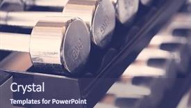  Presentation with sports - Slide set consisting of filtered image processed vintage effect background and a ocean colored foreground