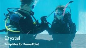  Presentation with marriage 3 d - Cool new theme with fin ring - man proposing marriage to his backdrop and a ocean colored foreground