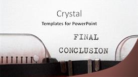 Presentation with final - Cool new slide deck with final-conclusion-phrase-written backdrop and a white colored foreground
