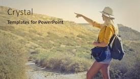  Presentation with final - Slide set consisting of final-destination background and a soft green colored foreground