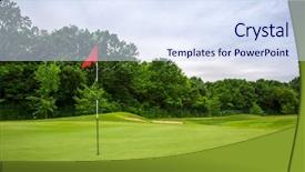  Presentation with lawn tennis a hard court - Cool new presentation with final hole with flag lawn backdrop and a sky blue colored foreground