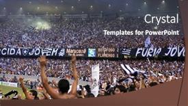  Presentation with brazil - Audience pleasing presentation theme consisting of final-of-the-soccer-rio backdrop and a dark gray colored foreground