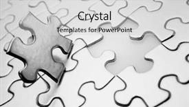  Presentation with final - PPT theme with final piece of jigsaw puzzle background and a light gray colored foreground