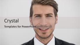  Presentation with conference - Beautiful slides featuring final project - triumphant business team standing backdrop and a light gray colored foreground