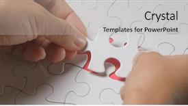  Presentation with complete puzzle - Theme featuring final puzle - complete white puzzle background and a light gray colored foreground