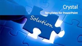  Presentation with last - Beautiful slides featuring final puzle - placing last piece of jigsaw backdrop and a teal colored foreground