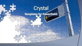  Presentation with nursing education puzzle - Audience pleasing theme consisting of final puzle - puzzle featuring direction sign showing backdrop and a ocean colored foreground