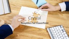  Presentation with solution - Theme having finally-finding-solution-mixed-media background and a lemonade colored foreground