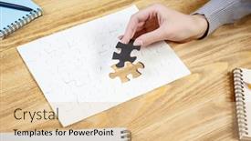  Presentation with solution - Cool new presentation design with finally-finding-solution-mixed-media backdrop and a lemonade colored foreground