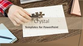  Presentation with finding a job - Colorful slide deck enhanced with finally-finding-solution backdrop and a soft green colored foreground