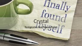  Presentation with final - Cool new presentation theme with finally found myself - self discovery backdrop and a soft green colored foreground