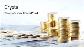  Presentation with business report - Audience pleasing slide deck consisting of finance - business diagram on financial report backdrop and a white colored foreground