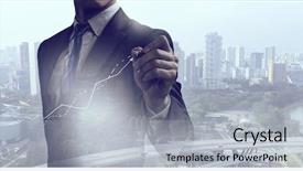  Presentation with finance - Audience pleasing PPT theme consisting of finance - businessman draw diagrams mixed media backdrop and a light gray colored foreground