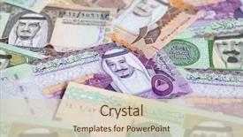  Presentation with saudi arabia - Colorful presentation design enhanced with finance - collection of saudi arabia riyal backdrop and a lemonade colored foreground