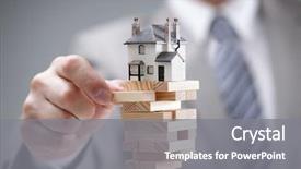  Presentation with market risk - Colorful PPT layouts enhanced with finance - investment risk and uncertainty backdrop and a gray colored foreground