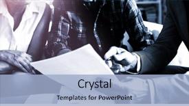  Presentation with investments - Theme featuring finance - senior couple planning their investments background and a light blue colored foreground