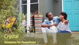  Presentation with finance - Amazing slides having finance - young couple sit looking backdrop and a tawny brown colored foreground