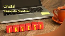  Presentation with invest - Theme enhanced with finance act - invest written on a wooden background and a tawny brown colored foreground