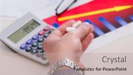  Presentation with finance to agriculture - Colorful PPT theme enhanced with finance-analyst-feeling-sick-due backdrop and a mint green colored foreground