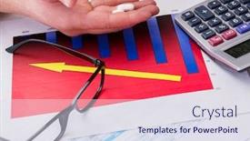  Presentation with education and finance - Beautiful PPT theme featuring finance-analyst-feeling-sick-due backdrop and a sky blue colored foreground