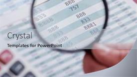  Presentation with get more from your financial reports - Presentation theme having finance-analyst-looking-and-financial background and a lemonade colored foreground