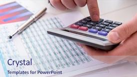  Presentation with finance - Presentation design with finance analyst looking and financial background and a  colored foreground