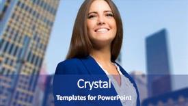  Presentation with finance - Presentation theme with finance background - beautiful businesswoman outdoor background and a ocean colored foreground