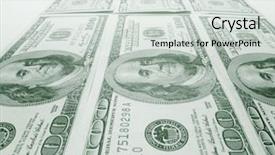  Presentation with us dollars - Presentation design with finance background - lot of dollars background and a light gray colored foreground