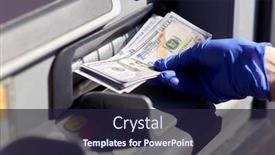  Presentation with atm machine - PPT layouts having finance-bank-and-hygiene-concept background and a wine colored foreground