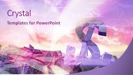  Presentation with composite material black carbon fiber - PPT layouts consisting of finance blue orange - 3d composite image of damaged background and a pink colored foreground