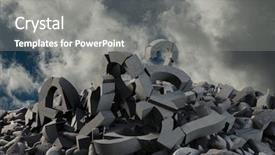  Presentation with micro several integrated electronics components - Theme with finance blue orange - 3d image of several damaged background and a gray colored foreground