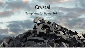  Presentation with stones - Amazing slides having finance blue orange - 3d image of various damaged backdrop and a light blue colored foreground