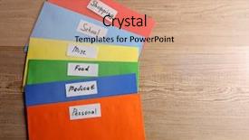  Presentation with money - Cool new presentation with finance blue orange - colourful envelopes with money backdrop and a coral colored foreground