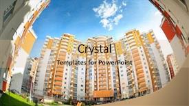  Presentation with residential - Audience pleasing PPT layouts consisting of finance blue orange - fisheye shot of new residential backdrop and a coral colored foreground