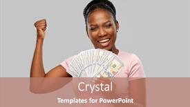  Presentation with african people - Beautiful PPT layouts featuring finance-currency-and-people-concept backdrop and a coral colored foreground