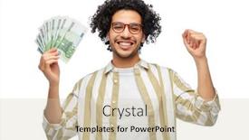  Presentation with finance - PPT layouts consisting of finance-currency-and-people-concept background and a soft green colored foreground