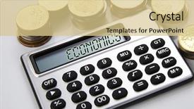  Presentation with economics - Audience pleasing slide set consisting of finance factor - few stacks of coins backdrop and a lemonade colored foreground