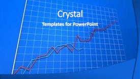  Presentation with statistic - Presentation theme featuring finance factor - rising statistic background and a  colored foreground
