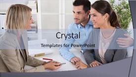  Presentation with meeting - Audience pleasing PPT theme consisting of finance investment or insurance backdrop and a light blue colored foreground