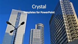  Presentation with street lighting - PPT theme enhanced with  background and a  colored foreground