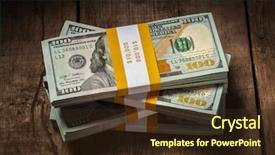  Presentation with courier business finance analysis - Beautiful presentation theme featuring finance making money concept - stack backdrop and a wine colored foreground