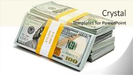  Presentation with courier business finance analysis - Theme enhanced with finance making money concept - stack background and a blonde colored foreground