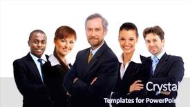  Presentation with team leader - Amazing PPT theme having finance manager - business team and a leader backdrop and a wine colored foreground