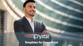  Presentation with portrait of a sleeping sloth - Slides consisting of finance manager - smiling businessman portrait background and a  colored foreground