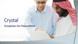  Presentation with black men - Theme consisting of teddybears enjoying the freedom background and a ocean colored foreground