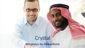  Presentation with black men - Beautiful slides featuring equipment for sport - dumbbells and a portion of the stacked weights backdrop and a gold colored foreground