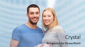  Presentation with emoney money traffic concept closeup - Beautiful PPT layouts featuring finance money and family concept backdrop and a light blue colored foreground