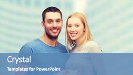  Presentation with piggy bank - Audience pleasing PPT theme consisting of finance money and family concept backdrop and a teal colored foreground