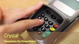  Presentation with payment - Amazing PPT layouts having finance money technology payment backdrop and a tawny brown colored foreground